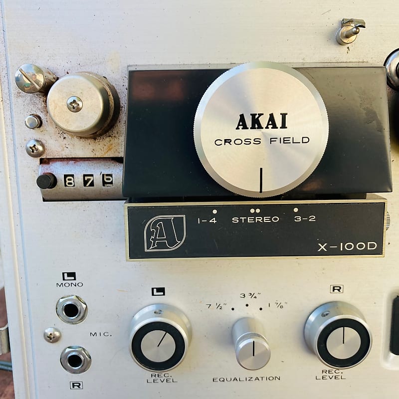 Vintage 1960s Reel to Reel Tape Recorder Akai X-100D, Not Working