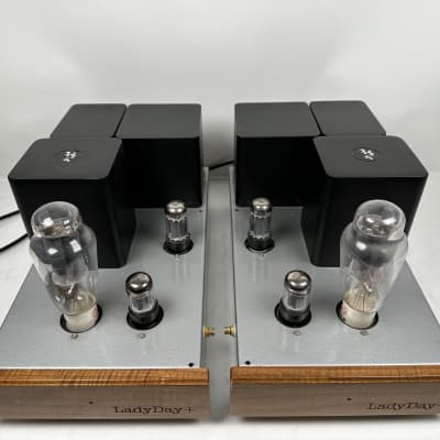 Pair DIY HiFi Supply Lady Day 300B Tube Amps - Deluxe "Cherry Special" Factory Version