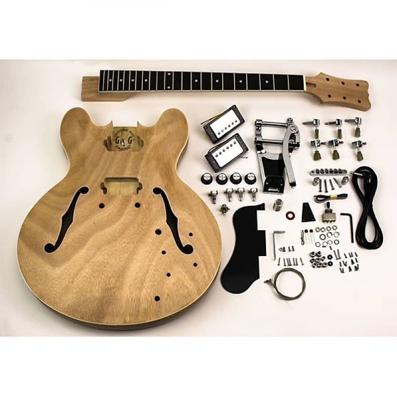 Virkelig Glat Repræsentere Guitar Kit - E3 semi hollow body, Mahogany | Reverb