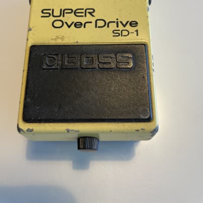 Boss SD-1 Super OverDrive (Black Label) 1981 - 1988 - Yellow for sale