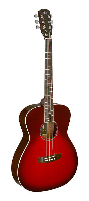 JN Guitars Thin Body Acoustic Auditorium Guitar - Redburst - BES-A