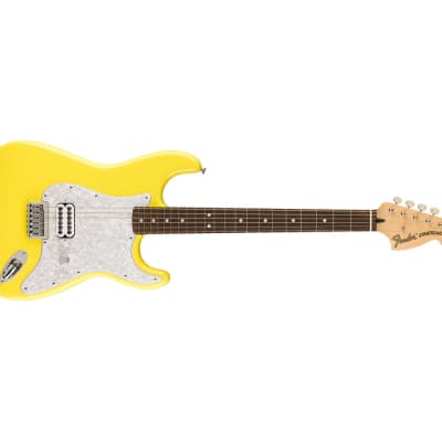 Used Fender Ltd. Ed. Tom Delonge Stratocaster - Graffiti Yellow w/ Rosewood FB image 6