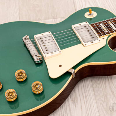 2020 Gibson Custom Shop Historic 1954 Les Paul R4 Inverness Green Dark Back w/ CustomBucker PAFs, Case, COA, Tags image 6