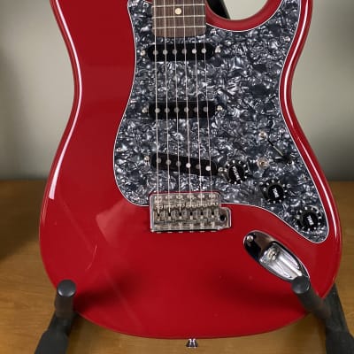 JK Partscaster S-Type Electric Guitar – Red image 2