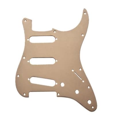 Fender 11-Hole Modern 1-Ply Anodized Stratocaster S/S/S Pickguard, Gold image 2