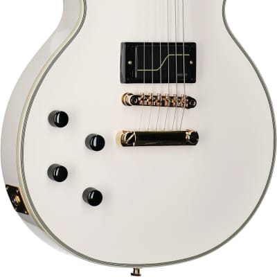 Epiphone Matt Heafy Les Paul Custom Origins Electric Guitar, Left-Handed (with Case), Bone White image 3