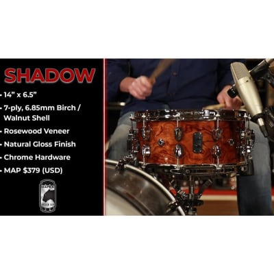 Mapex Black Panther 14x6.5 Shadow Snare Drum Natural image 2