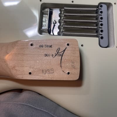 Fender Custom Shop Stratocaster 69 NOS 2007  - Olympic White image 12