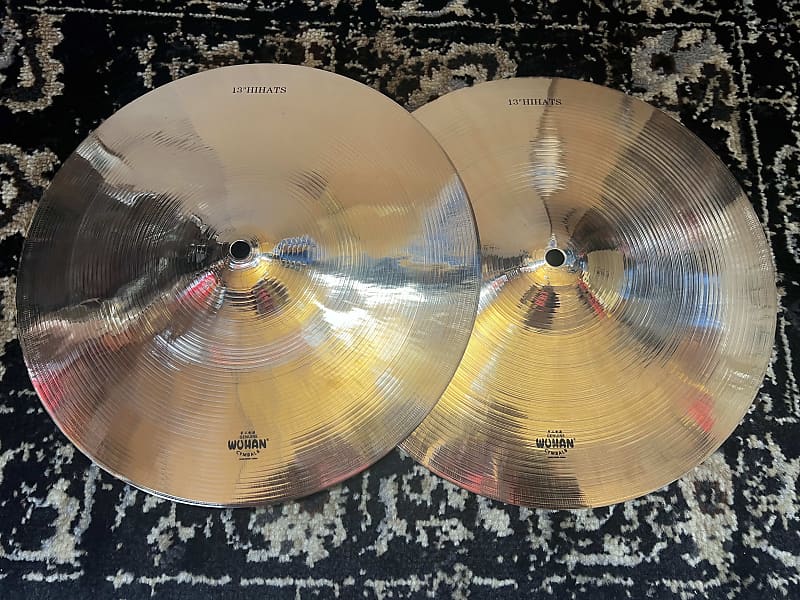 (MINT) Wuhan 13" Hi-Hats - Brilliant image 1