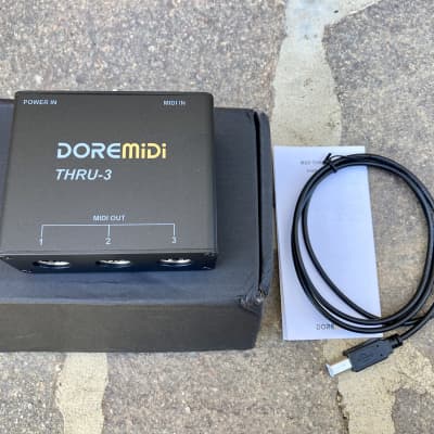 DOREMiDi THRU-3 - Midi Host Box 1 in, 3 outs / Brand New image 5