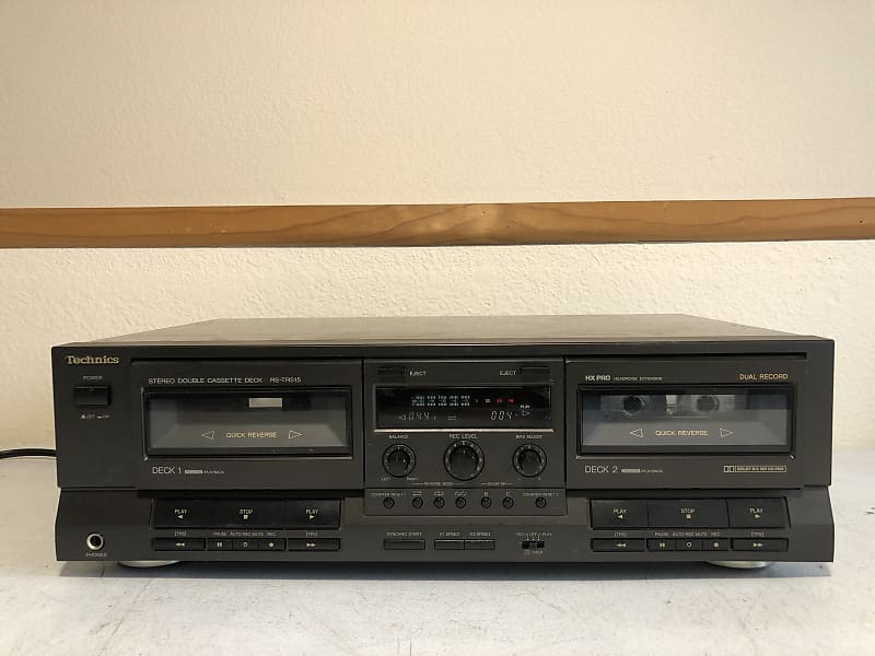 Technics RS-TR515 Dual Cassette Deck Player HiFi Stereo | Reverb