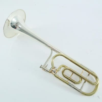 King Model 4B Silver Sonorous Trombone with Sterling Silver Bell SN 475089 NICE image 5