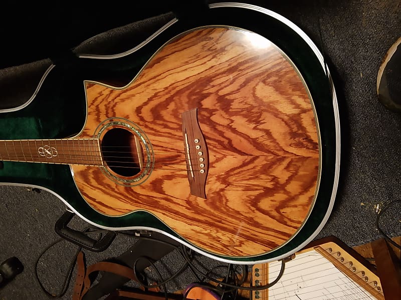 Ibanez EW20ZWENT1201 Rare Exotic Zebra Wood Acoustic Electric Reverb