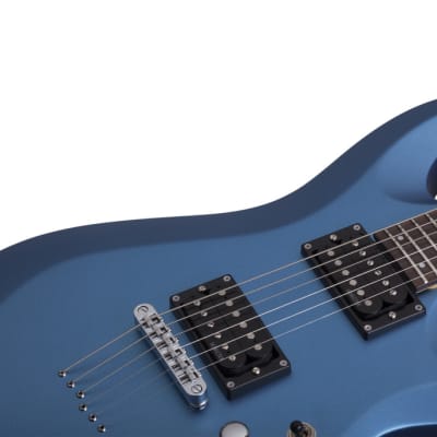 Schecter C-6 Deluxe Electric Guitar, Satin Metallic Light Blue, 431 image 10