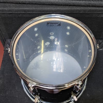 Closet Find! 1980s Pearl Japan Black Lacquer Maple Shell 10 x 12" MLX Tom - Looks And Sounds Great! image 5