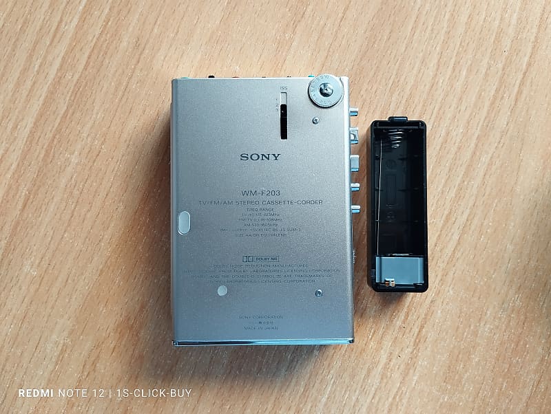 Sony Walkman radio recorder Cassette player WM-F 203 silver Working video  test
