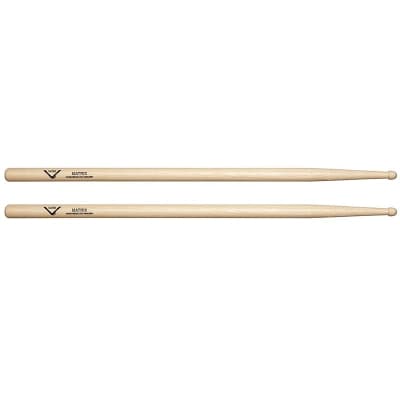 Vater VHMTRXW 5A Matrix Hickory Small Barrel Wood Tip Drum Sticks (Pair)