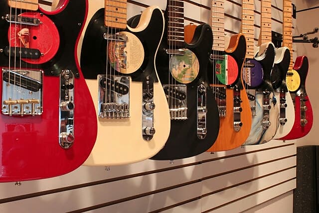 Fender Telecaster Pickguard On Any Color Record Label | Reverb