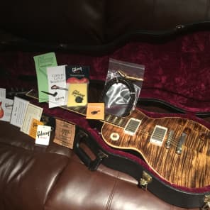 '05 Gibson Custom Shop Les Paul Standard Joe Perry BoneYard VOS w/ CS Bone Case Tags Tour Items Etc image 1
