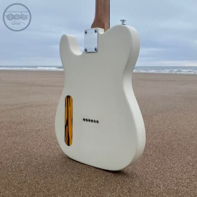 OPT Guitars - Cyfres 1 - T Style - Natural White / Orange Tiger image 14