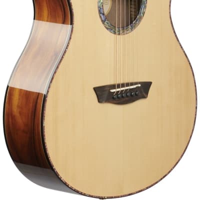 Washburn Bella Tono Elegante S24S Acoustic Guitar, Natural image 5