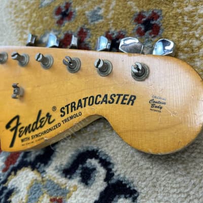 1969 Fender - Stratocaster Neck & Plate & Screws - ID 3243 image 8