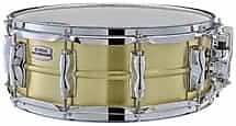Yamaha Recording Custom Brass Snare Drum - 5.5 x 14-inch - Brushed image 1
