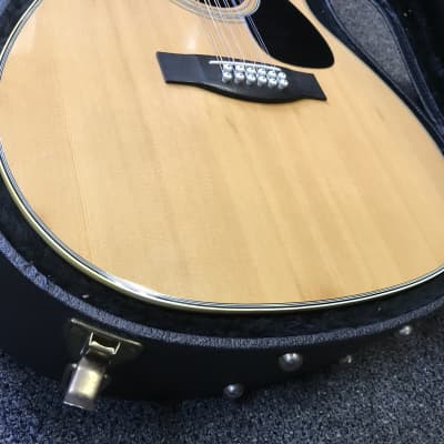 Yamaha FG-512 ii 12-String vintage Jumbo Dreadnought acoustic guitar 1980s In Excellent condition with hard case image 7
