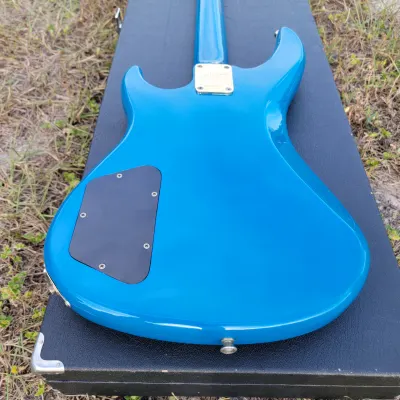 Vintage BC Rich NJ Series Bass Guitar 80s, 90s Blue With Original Hard Case Plays EXC+ 8.5LBS image 16