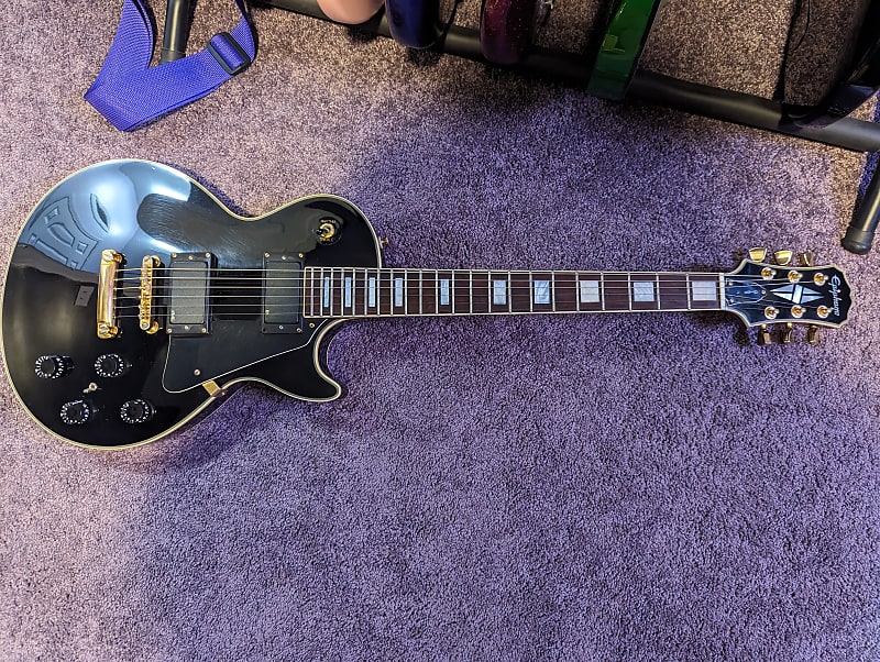 EpiphoneJAPAN Les Paul custom フジゲン  EMG Epiphone Les Paul Custom EMG | Reverb
