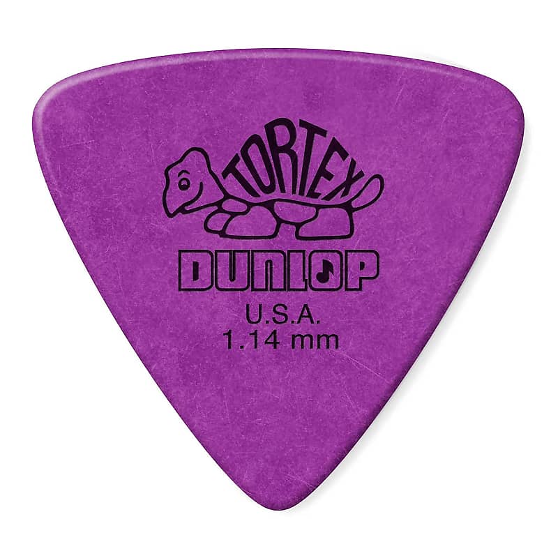 Dunlop 431R114 Tortex Tri 1.14mm Triangle Guitar Picks (72-Pack) imagen 1
