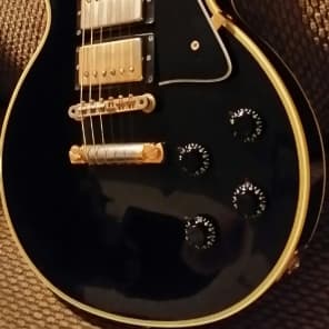 1989 Gibson Les Paul Custom LPC-3 Pickups Black Beauty Great condition Original image 7
