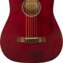 Fender FA-15 3/4 Size Steel String Acoustic with Gig Bag - Red