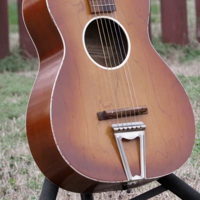 ~Near Mint~ 1955 Chris Adjustomatic Parlor Guitar w/ Original Case - Jackson Guldan Co - Harmony Kay image 8