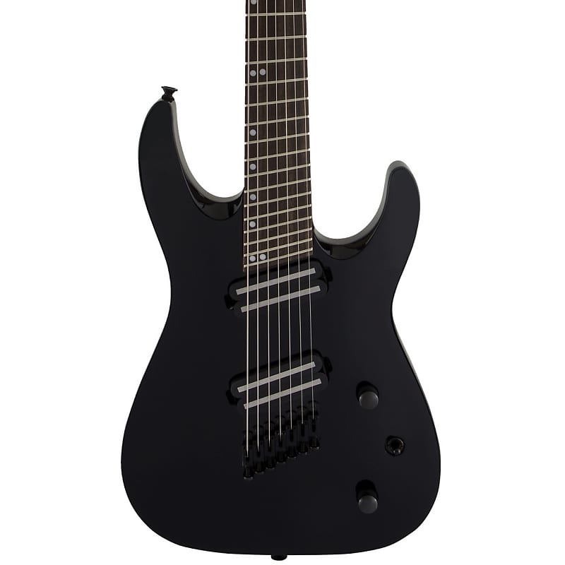 Jackson X Series Dinky DKAF7 MS Electric Guitar, 7-String, Black image 1