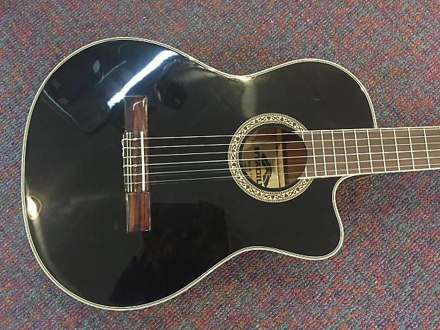 Stadium Classical Electric Nylon String Guitar-NEW!-Model DRC-970EQ BK-Black  Finish-w/Shop Setup!