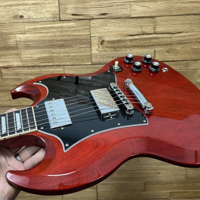 Gibson SG Standard Electric Guitar 2022- Heritage Cherry w/leather soft case Excellent shape! image 19
