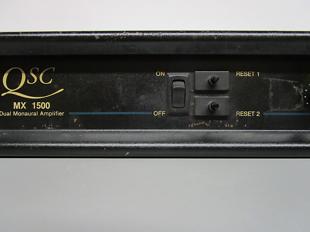 QSC MX 1500 Dual Monaural Power Amplifier, For Parts or