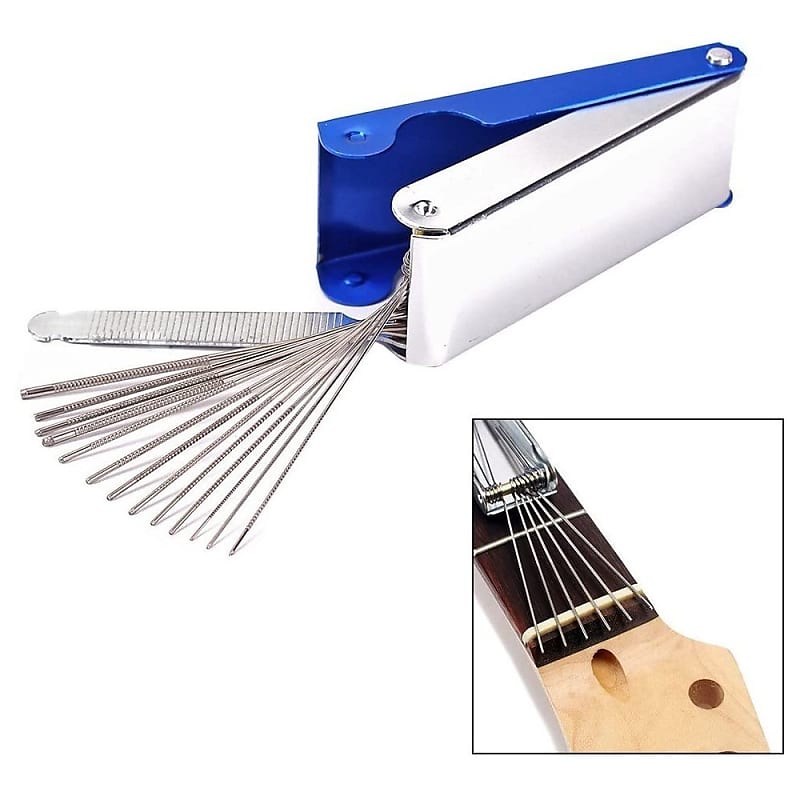 Nut Slot File Set 6 or 12 String Guitar Set Up Luthier Supply Reverb