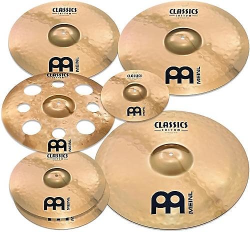 Meinl Cymbals Classics Custom Double Bonus Cymbal Pack with Free 10" Splash & 16" Trash Crash (Used/(New) image 1