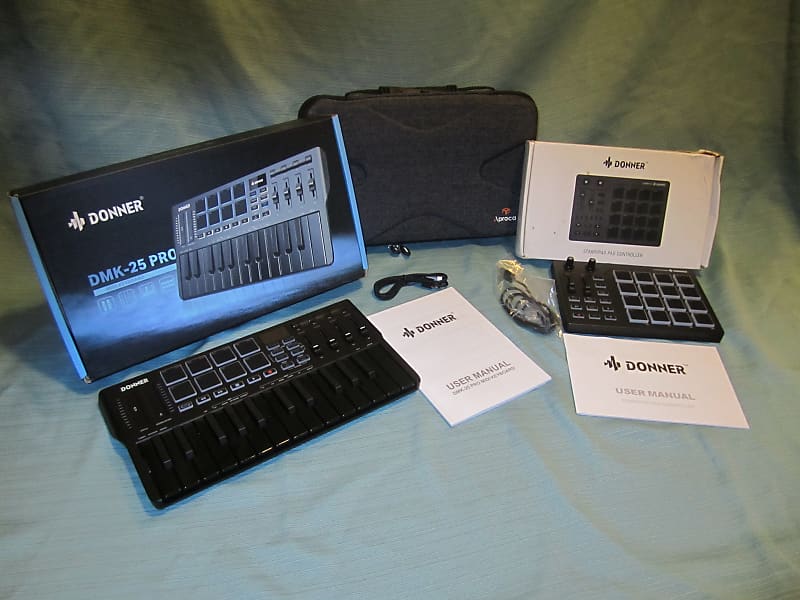 *BUNDLE* Donner DMK25 Pro Midi Keyboard + Starrypad + Travel Reverb