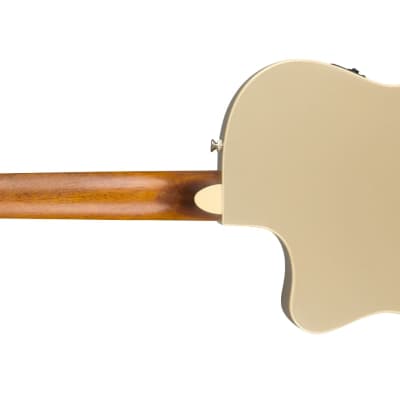 Fender Newporter Player Acoustic Electric Guitar - Champagne Gold image 3