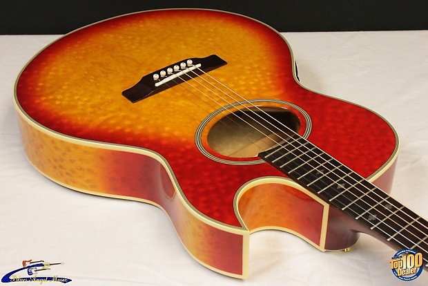 2003 Epiphone PR7E Acoustic Electric Guitar w HSC Very Good Condition 24428