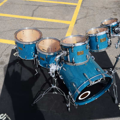 Pearl Masters BIRCH Studio Ocean Sparkle Lacquer 6pc Birch Shell Pack -No hdw. | 8,10,12,14,16,22'' image 16