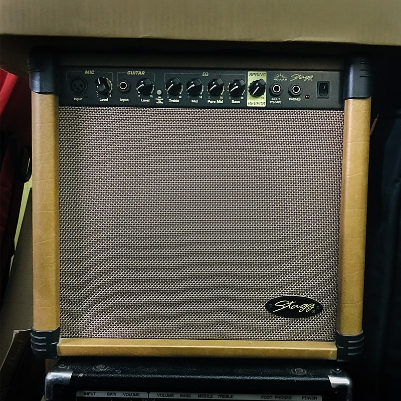 Stagg 40 AA R Acoustic Guitar Amplifier with Spring Reverb | Reverb