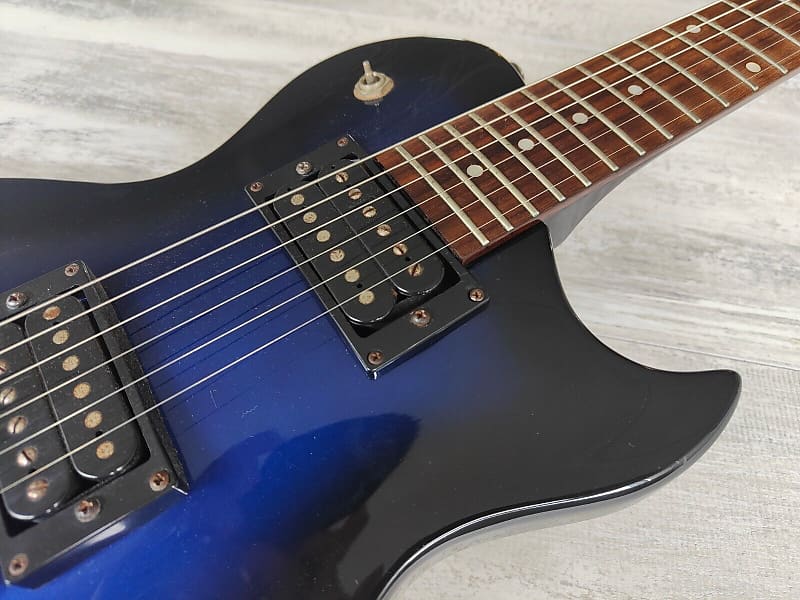 1998 Aria Pro II PE-40 Les Paul (Black Blue Burst) | Reverb