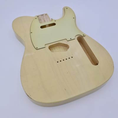 3lbs 9oz BloomDoom Nitro Lacquer Aged Relic Blonde T-style Vintage Custom Guitar Body image 1