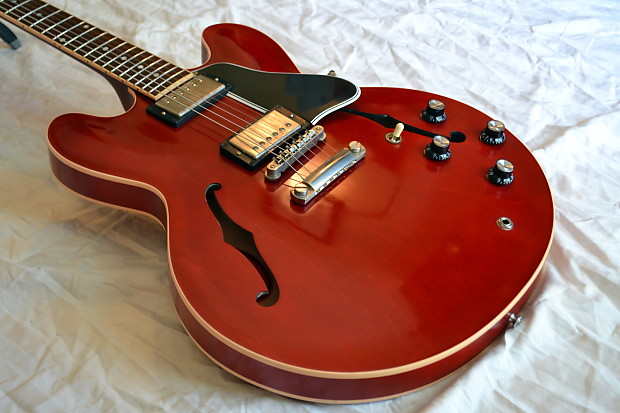 2011 Gibson ES 335 Custom Shop Dot Satin Cherry Red TONS of pics