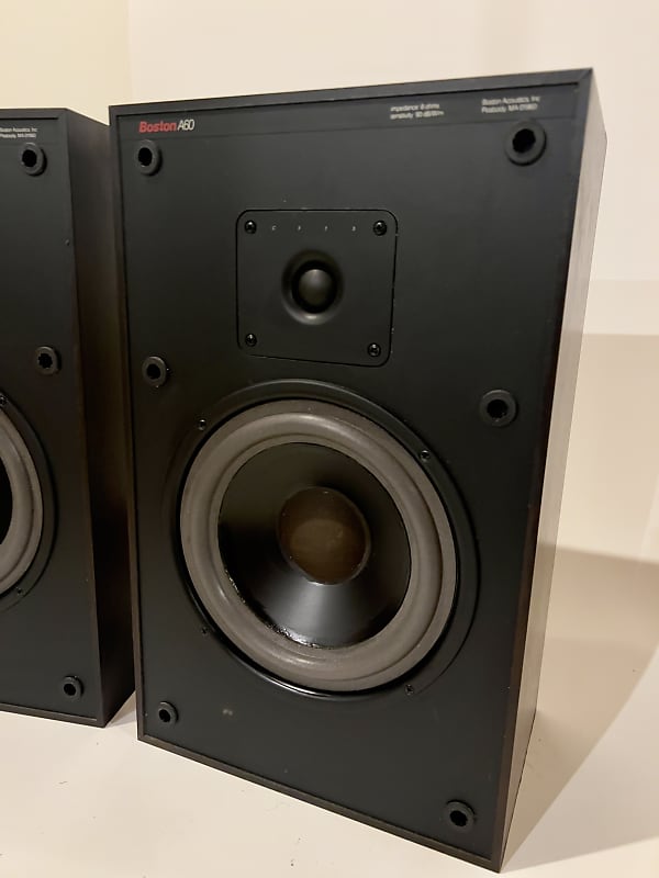 Boston Acoustics A60 Series II bookshelf speakers 1980s Rosewood vinyl