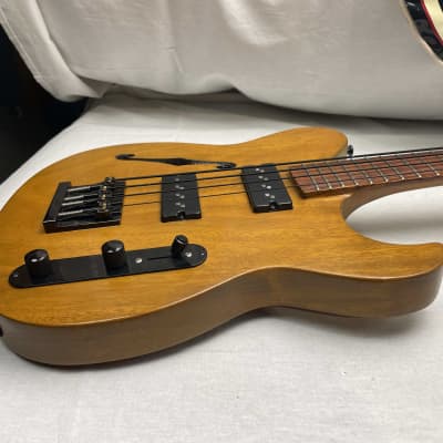 TONA T Bass Carved Semi-Hollowbody Singlecut 4-string Bass 2021 image 7
